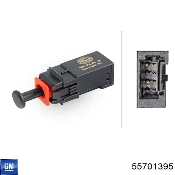 Interruptor de luz de freno General Motors 55701395 precio, desde 11,58 EUR