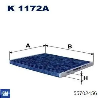 Comprar 55702456 General Motors Filtro de aire del habitáculo