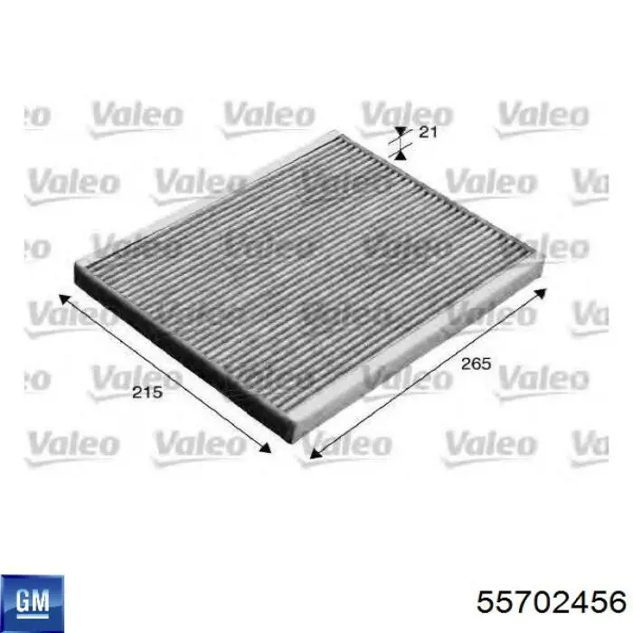 55702456 General Motors Filtro antipolen