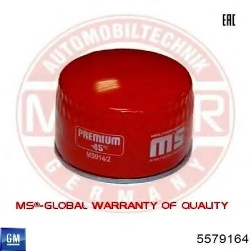 5579164 General Motors Filtro aceite