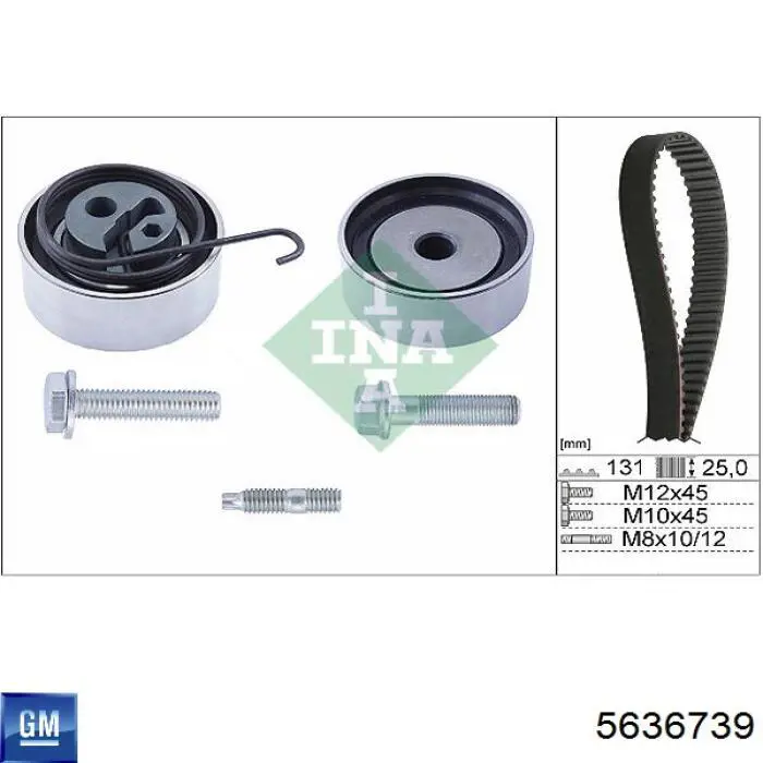 Rodillo tensor cadena Opel 5636706