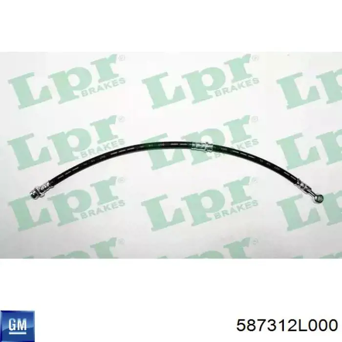 587312L000 General Motors tubo flexible de frenos delantero izquierdo