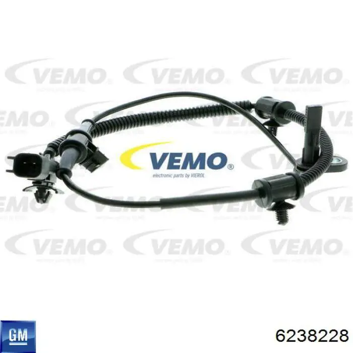 Sensor ABS de rueda delantera General Motors 6238228 precio, desde 21,21 EUR