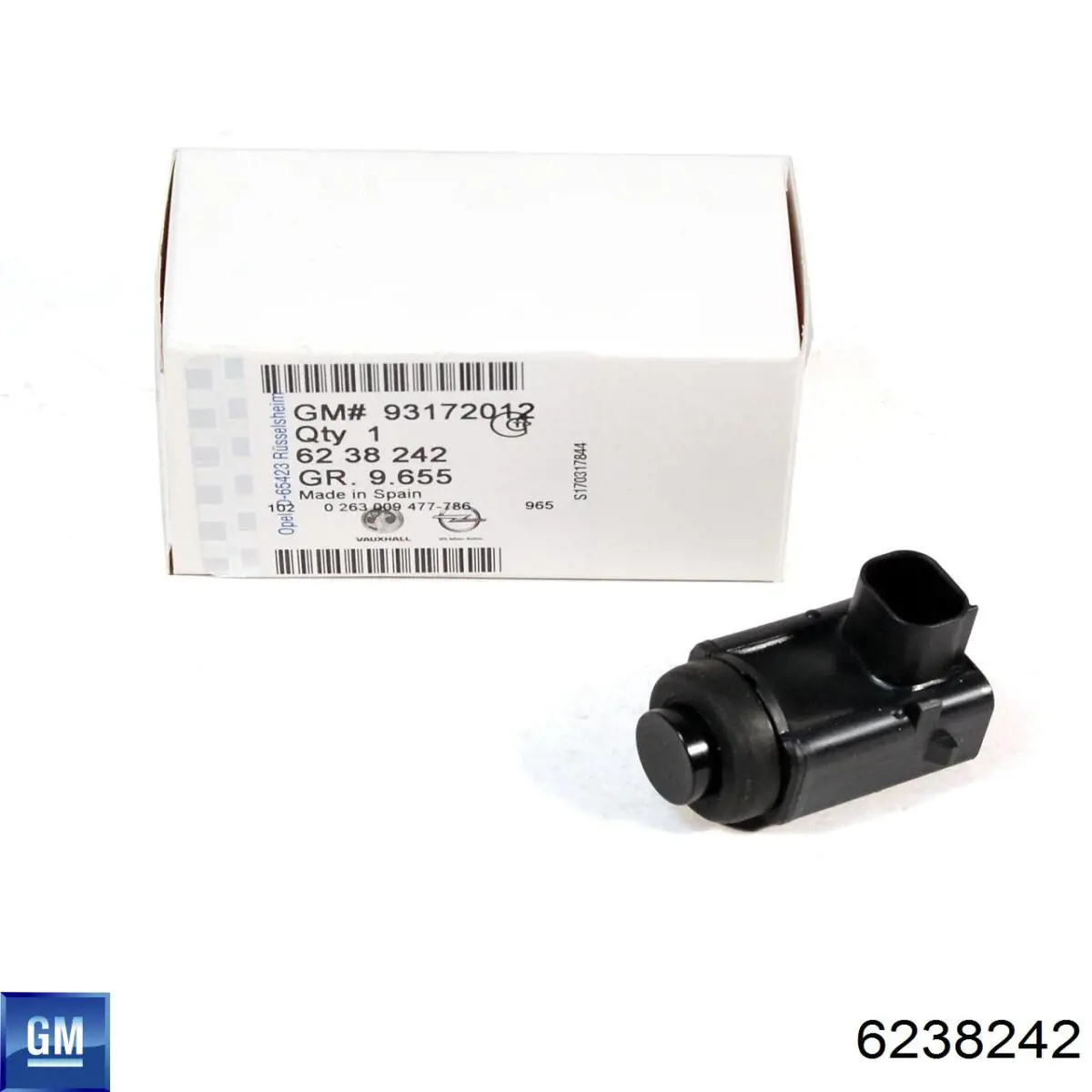 6238242 General Motors sensor de aparcamiento trasero