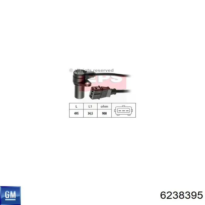 Comprar 6238395 General Motors Sensor de cigüeñal