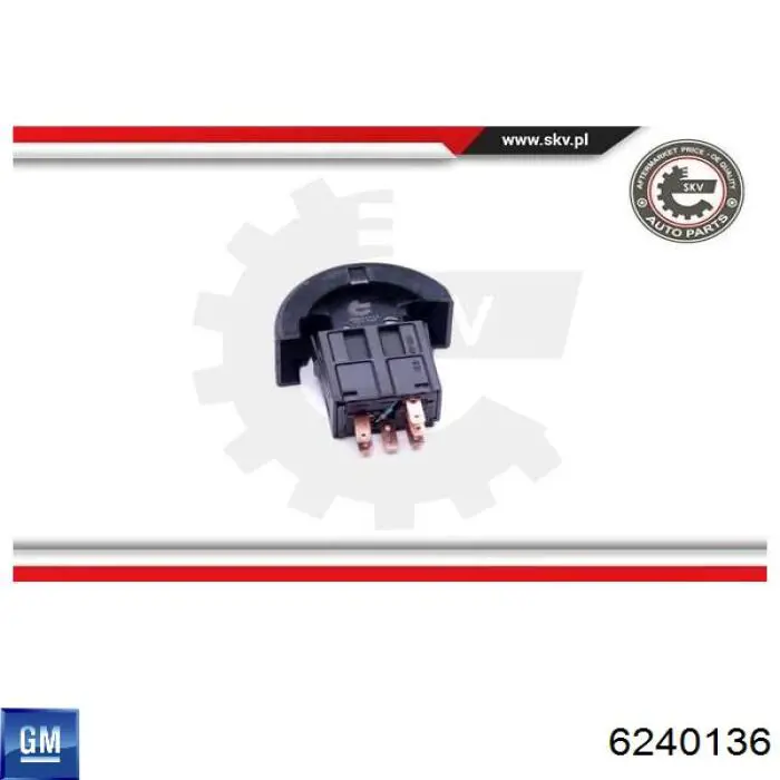 6240136 General Motors boton de alarma