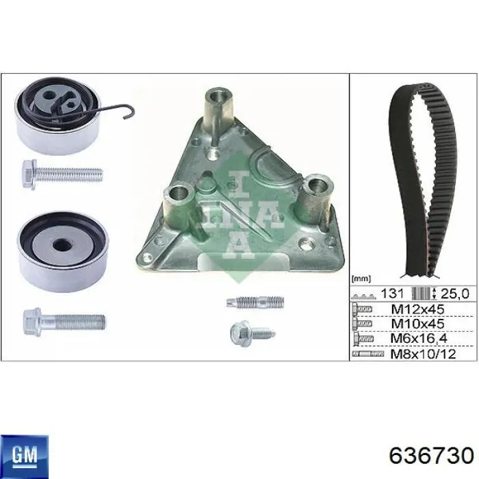Polea correa distribución General Motors 636730 precio, desde 24,18 EUR