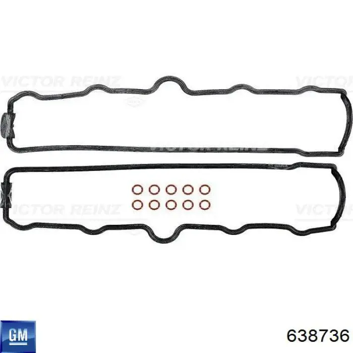 638736 General Motors junta, tapa de culata de cilindro izquierda