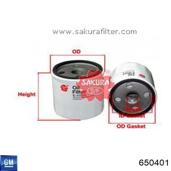 Comprar 650401 General Motors Portafiltro de aceite