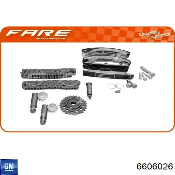 Kit de cadena de distribución 6606026 General Motors