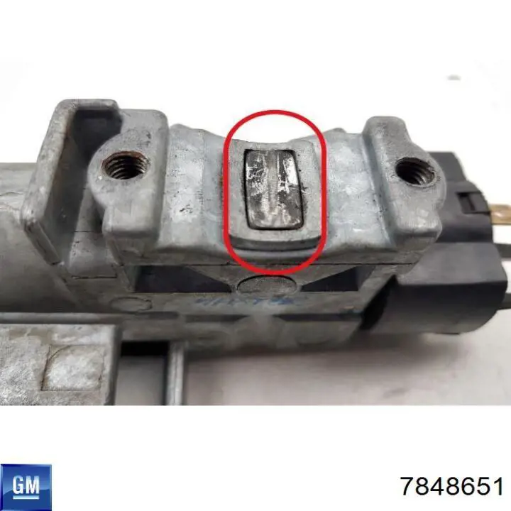 Carcasa del cilindro de encendido 7848651 General Motors