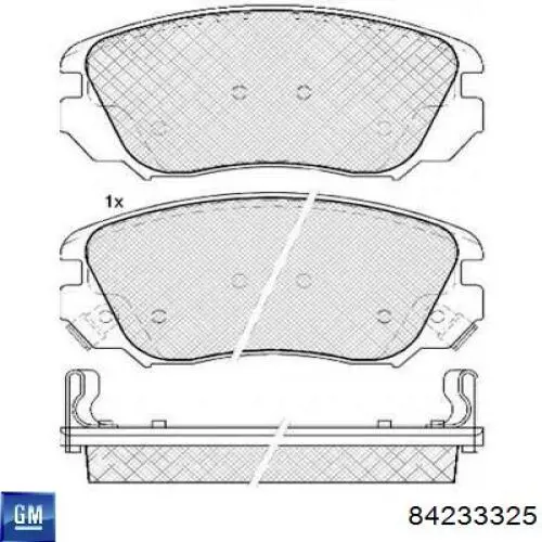 84233325 General Motors pastillas de freno delanteras