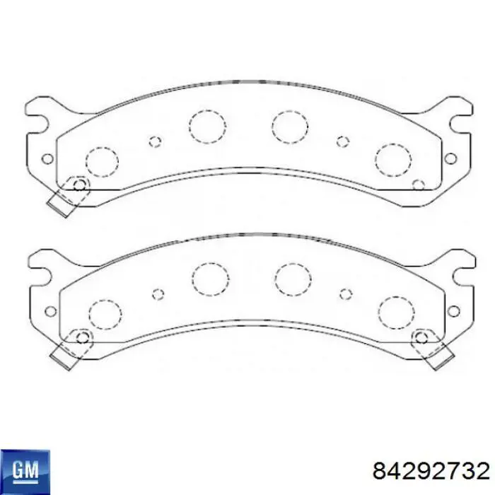84292732 GENERAL MOTORS Pastillas de freno delanteras