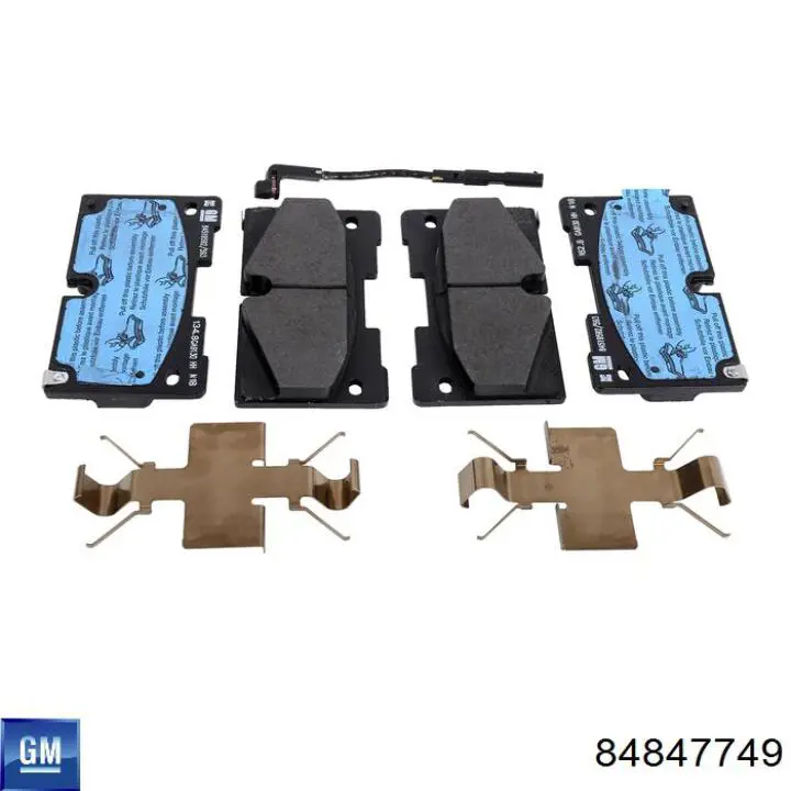 84847749 General Motors Pastillas delanteras