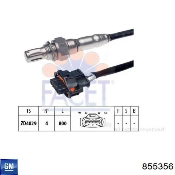 Comprar 855356 General Motors Sensor de oxígeno previo al catalizador