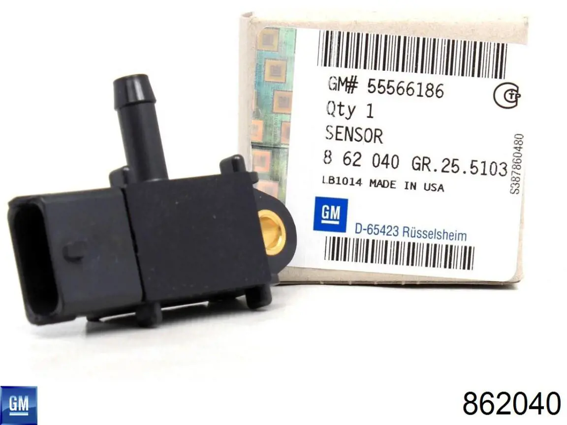 862040 General Motors sensor de presion gases de escape