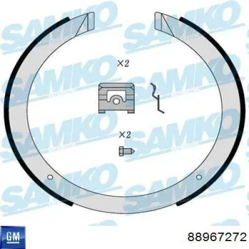 Comprar 88967272 General Motors Juego de zapatas de frenos, freno de estacionamiento