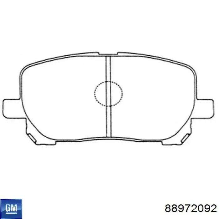 88972092 General Motors pastillas de freno delanteras