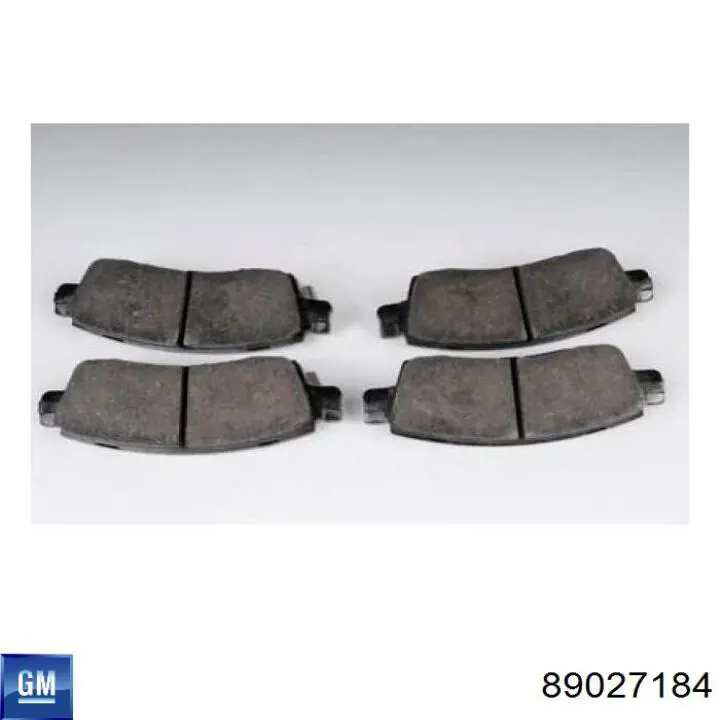 89027184 General Motors pastillas de freno traseras