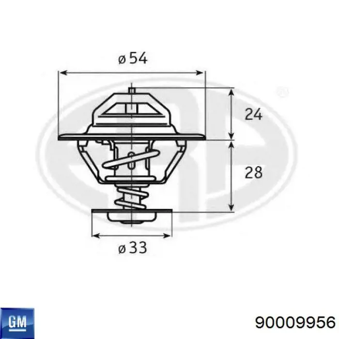 90009956 General Motors Termostato de agua