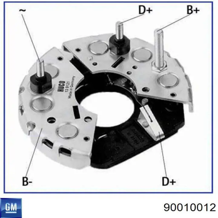 90010012 General Motors alternador diodo puente rectificador