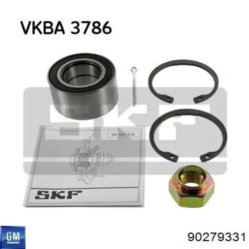 Cojinete de rueda delantero 90279331 General Motors