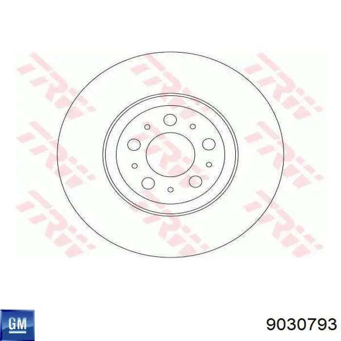 9030793 General Motors freno de disco delantero