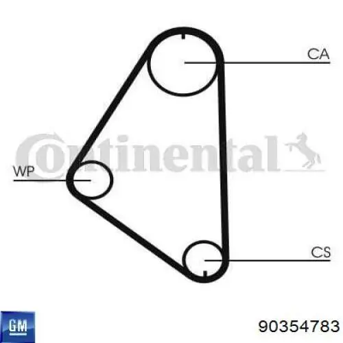 Comprar 90354783 General Motors Correa distribución