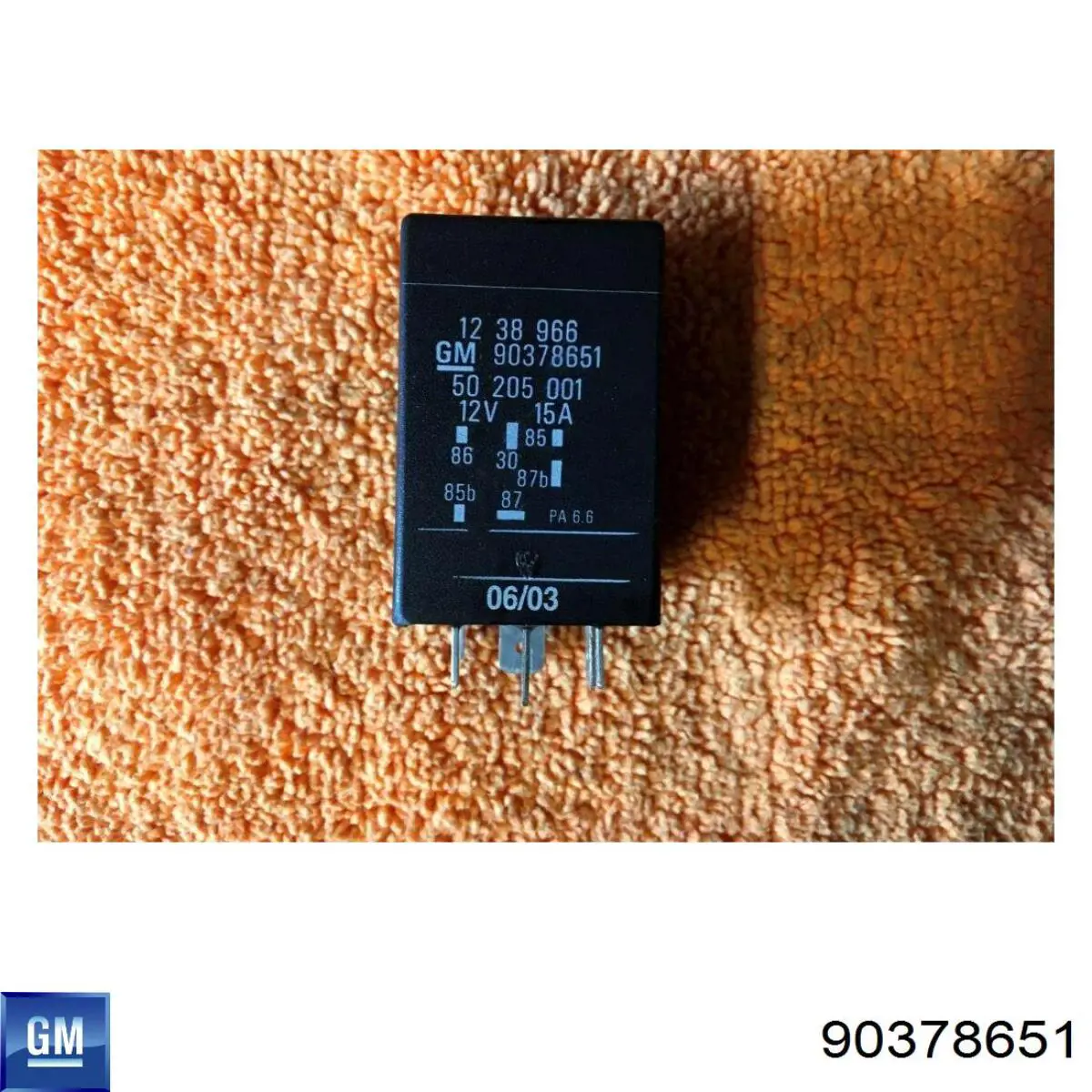 90378651 General Motors Relé de bomba eléctrica de combustible