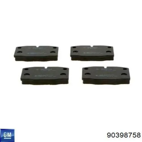 Pastillas de freno 90398758 General Motors