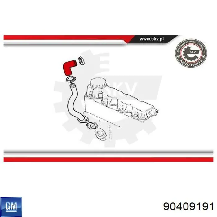 Tubo De Ventilacion Del Carter (Separador de Aceite) Opel Corsa 93, 94, 98, 99