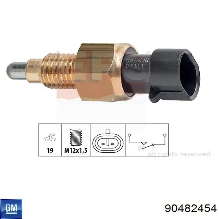 Interruptor, piloto de marcha atrás Opel Combo