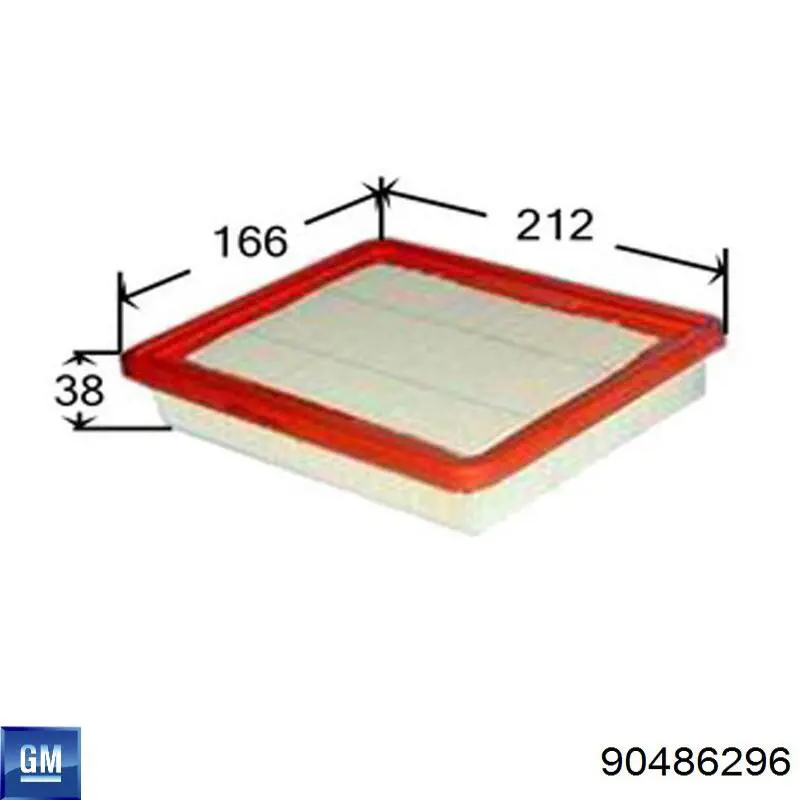 El filtro de aire General Motors 90486296 precio, desde 4,35 EUR