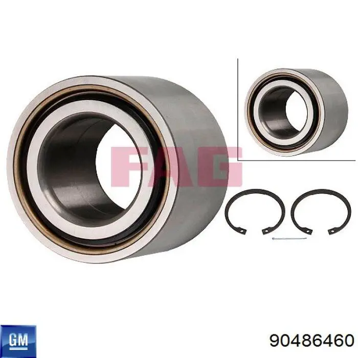 Cojinete de rueda delantero 90486460 General Motors