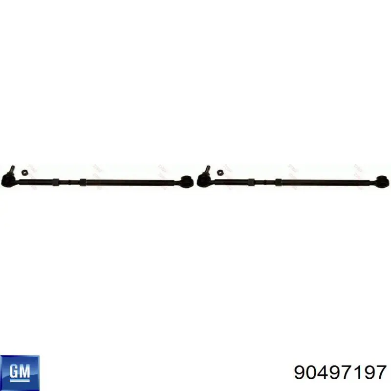 95.90374 RTS rótula de la barra trasera (suspension trasera Exterior)