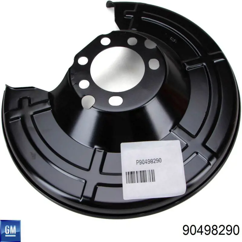 Protector de disco de freno trasero 90498290 General Motors