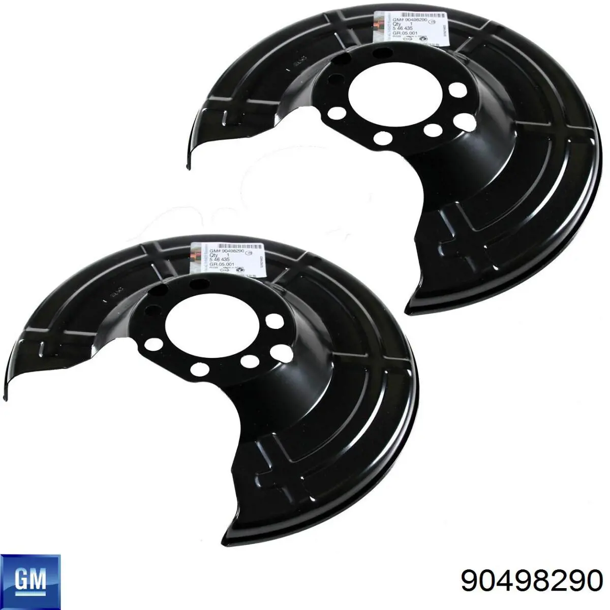 90498290 General Motors Protector de disco de freno trasero
