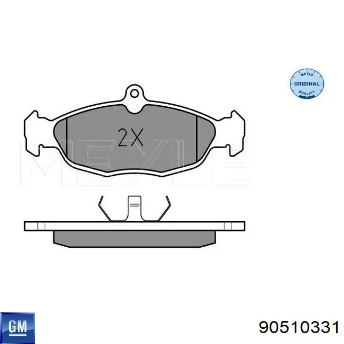 Pastillas freno delanteras General Motors 90510331 precio, desde 18,57 EUR