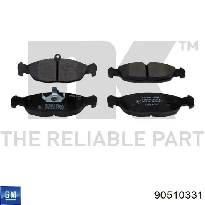 Comprar 90510331 General Motors Pastillas delanteras de freno
