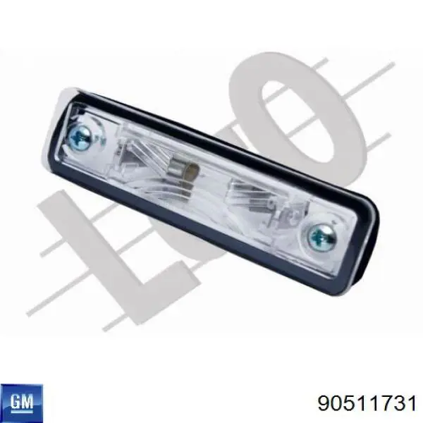 Luz de matrícula para Opel Agila (H00)