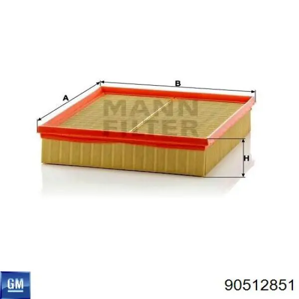 El filtro de aire General Motors 90512851 precio, desde 10,13 EUR