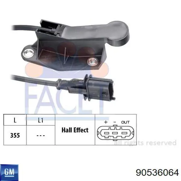 Sensor de árbol de levas General Motors 90536064 precio, desde 27,70 EUR