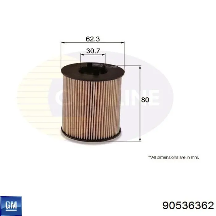 Filtro de aceite General Motors 90536362 precio, desde 4,96 EUR