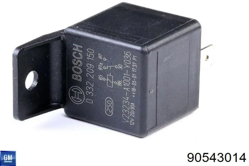 Relé, ventilador de habitáculo Opel Astra 51, 52, F35, M35