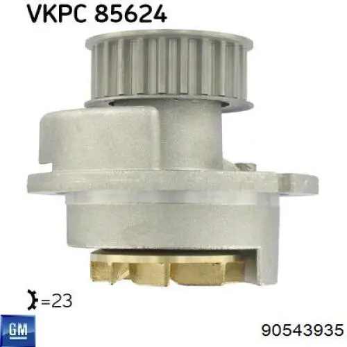 Bombeadora de agua General Motors 90543935 precio, desde 43,31 EUR