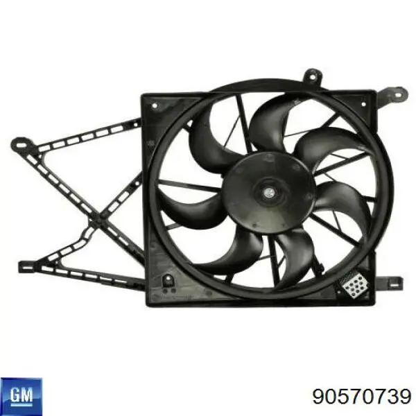 90570739 General Motors Electroventilador del motor
