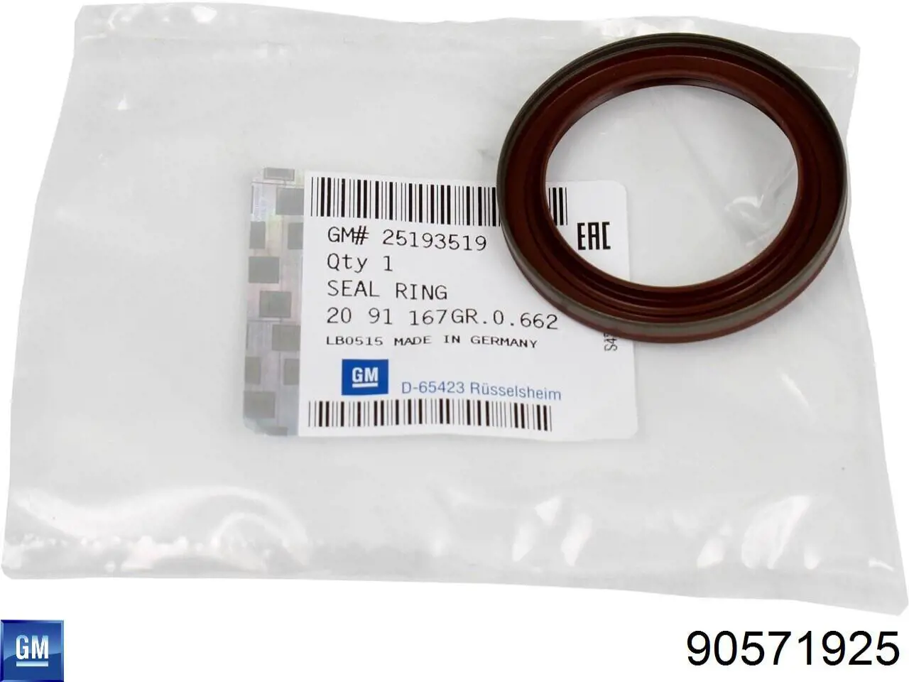 Anillo retén, cigüeñal frontal Opel Vectra