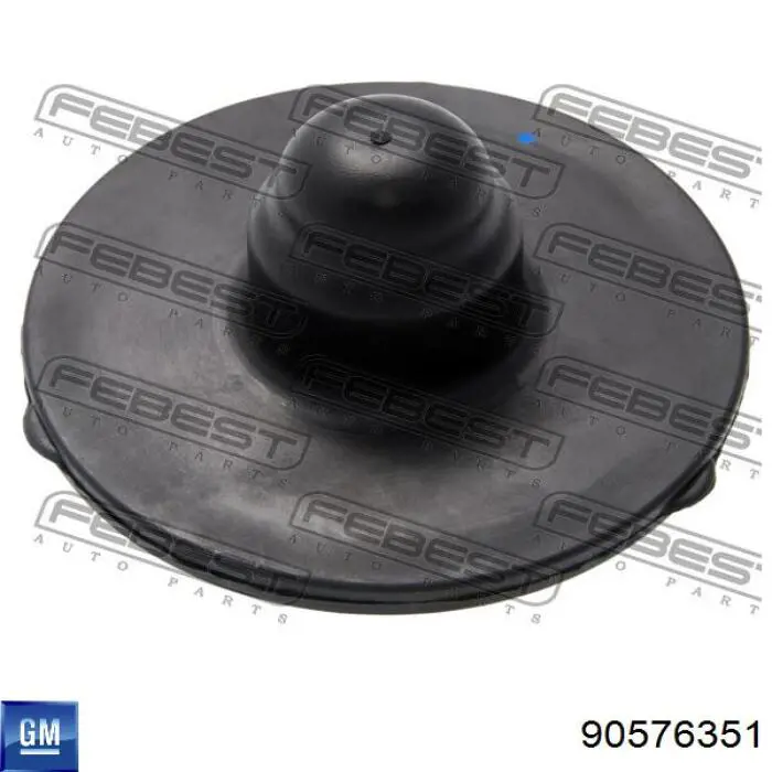 90576351 General Motors Aislador de resorte trasero superior
