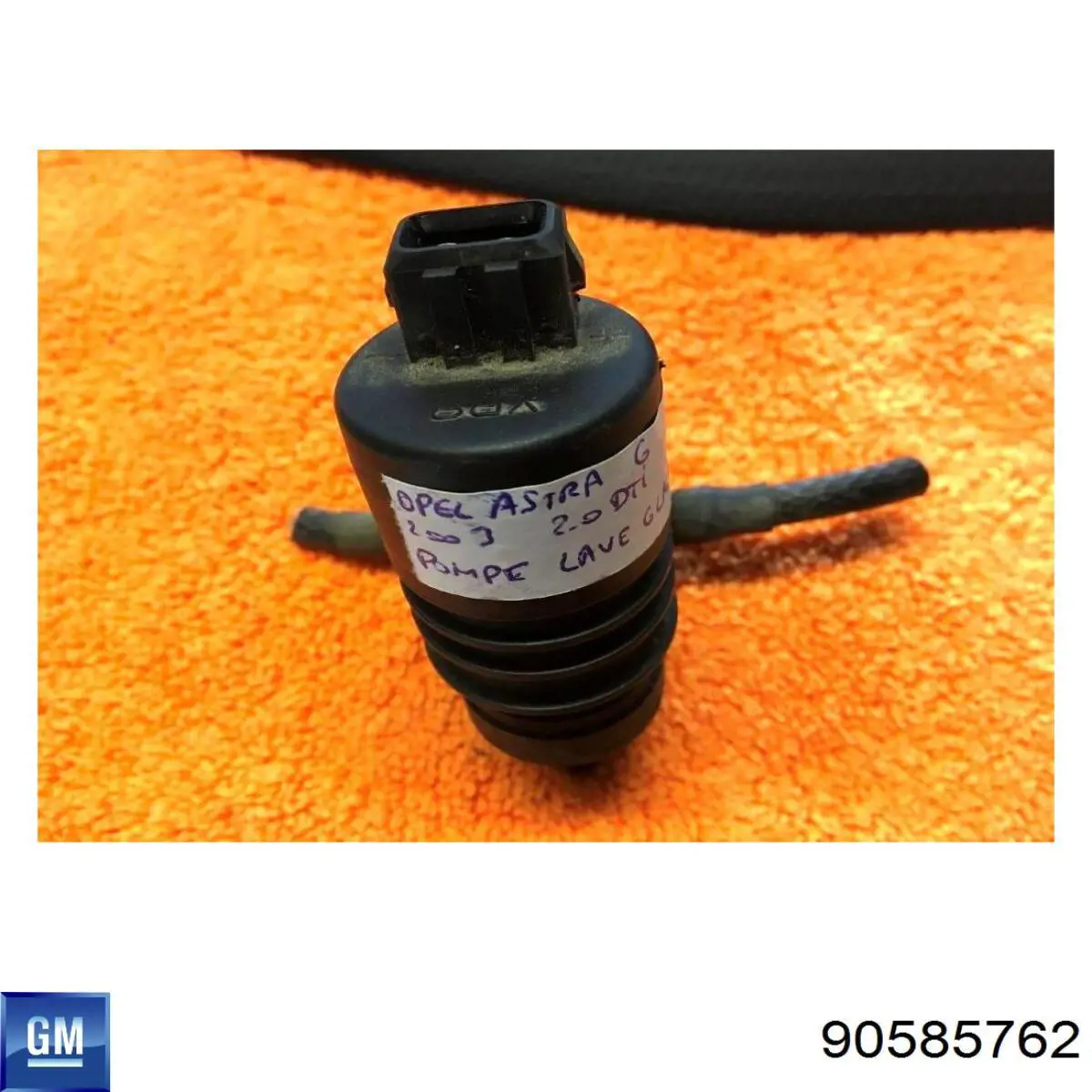 Comprar 90585762 General Motors Bomba de agua limpiaparabrisas, delantera