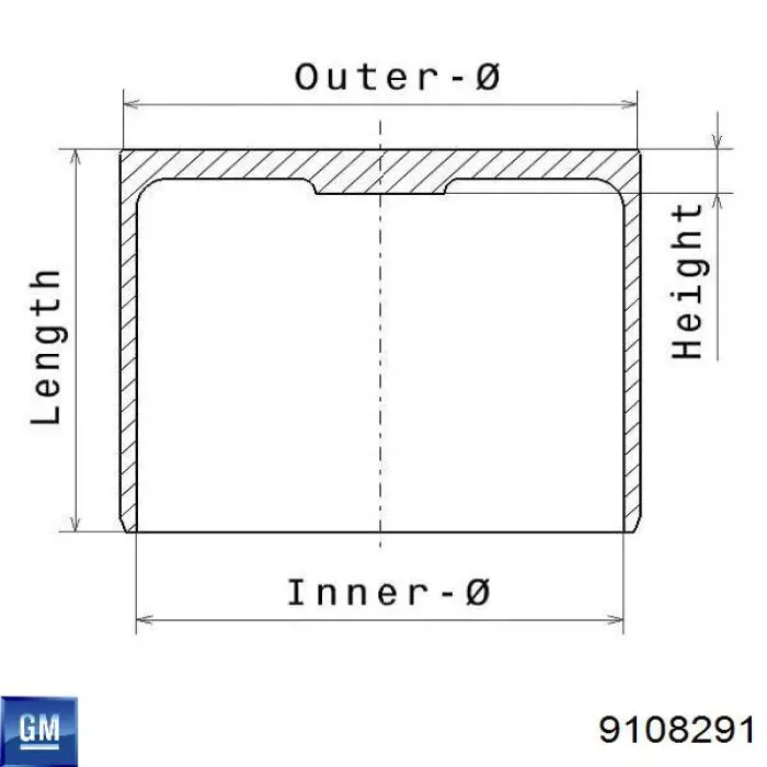 9108291 General Motors sensor de temperatura del refrigerante